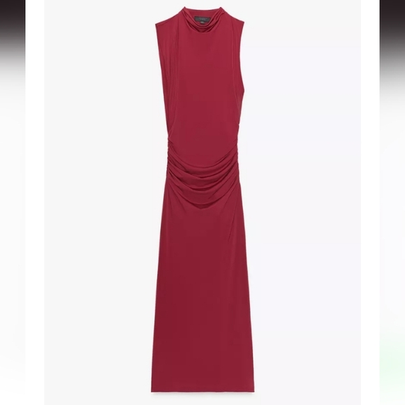 Zara Ruched Long Dress - Picture 4 of 4